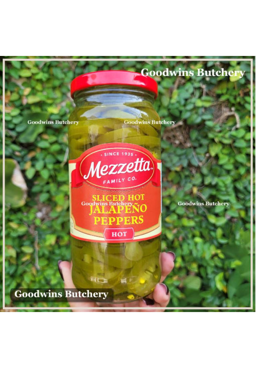 Pickle chili JALAPENO PEPPERS sliced HOT Mezzetta USA 16fl.oz 473ml